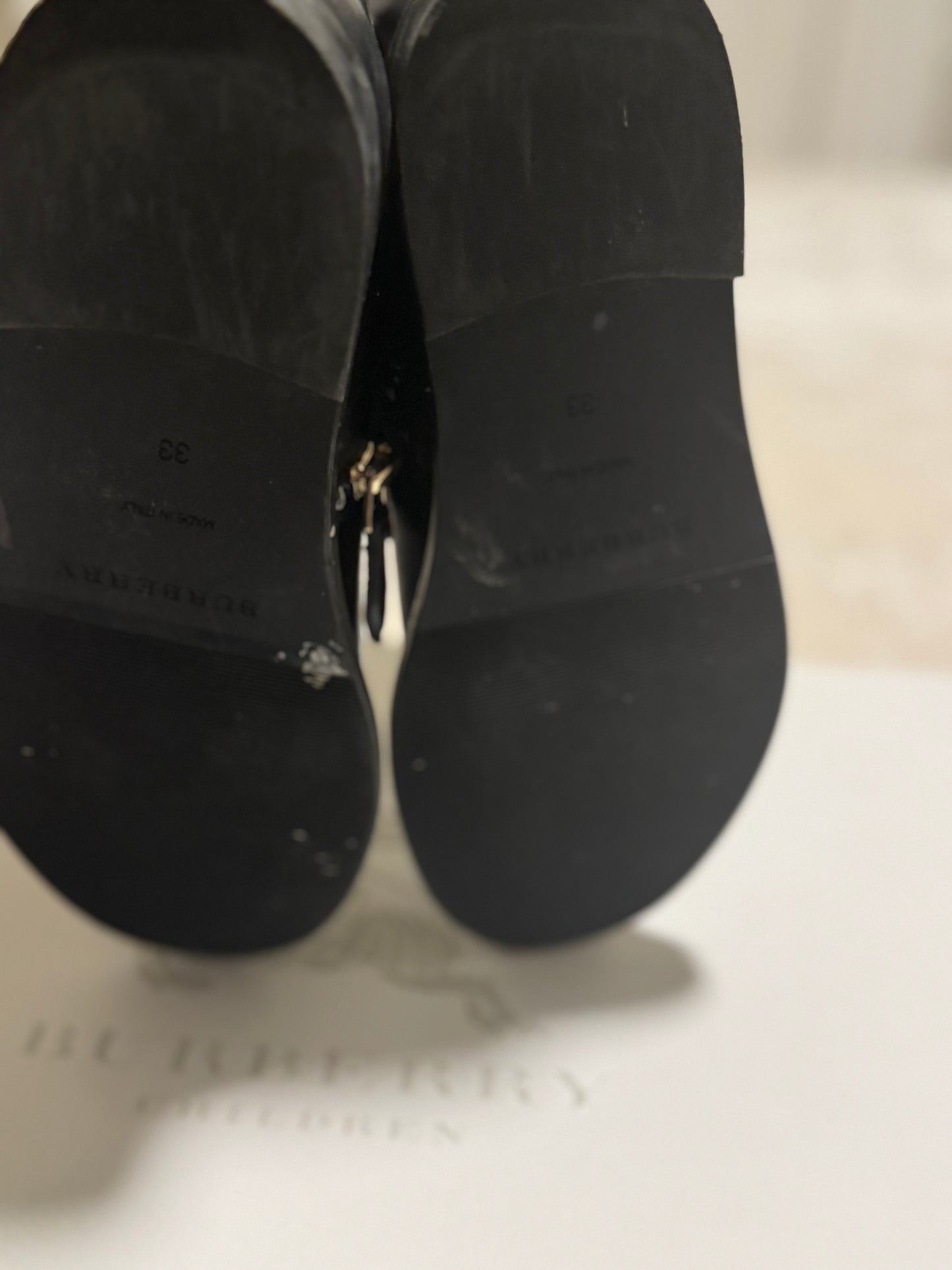 Burberry Leather Boots - Size 33