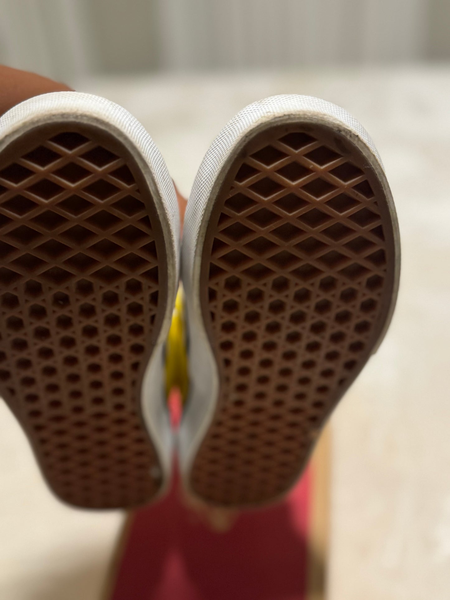 Vans Slip-On Checkerboard Cyber Yellow - Size 3