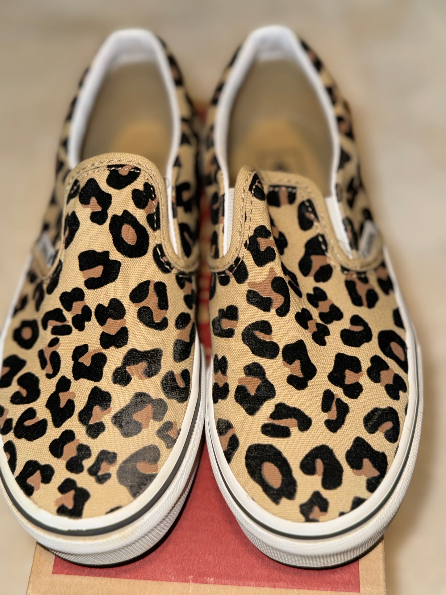 Leopord Print Vans - Size 3