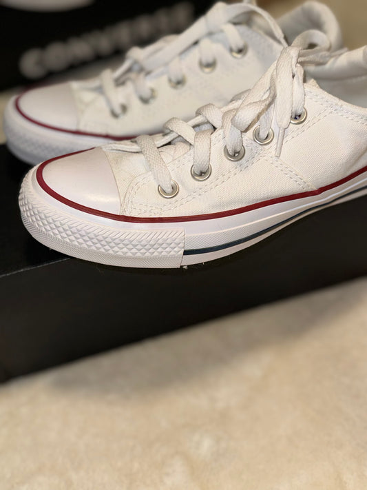 Converse AllStar - White with Red Trim - Size 5