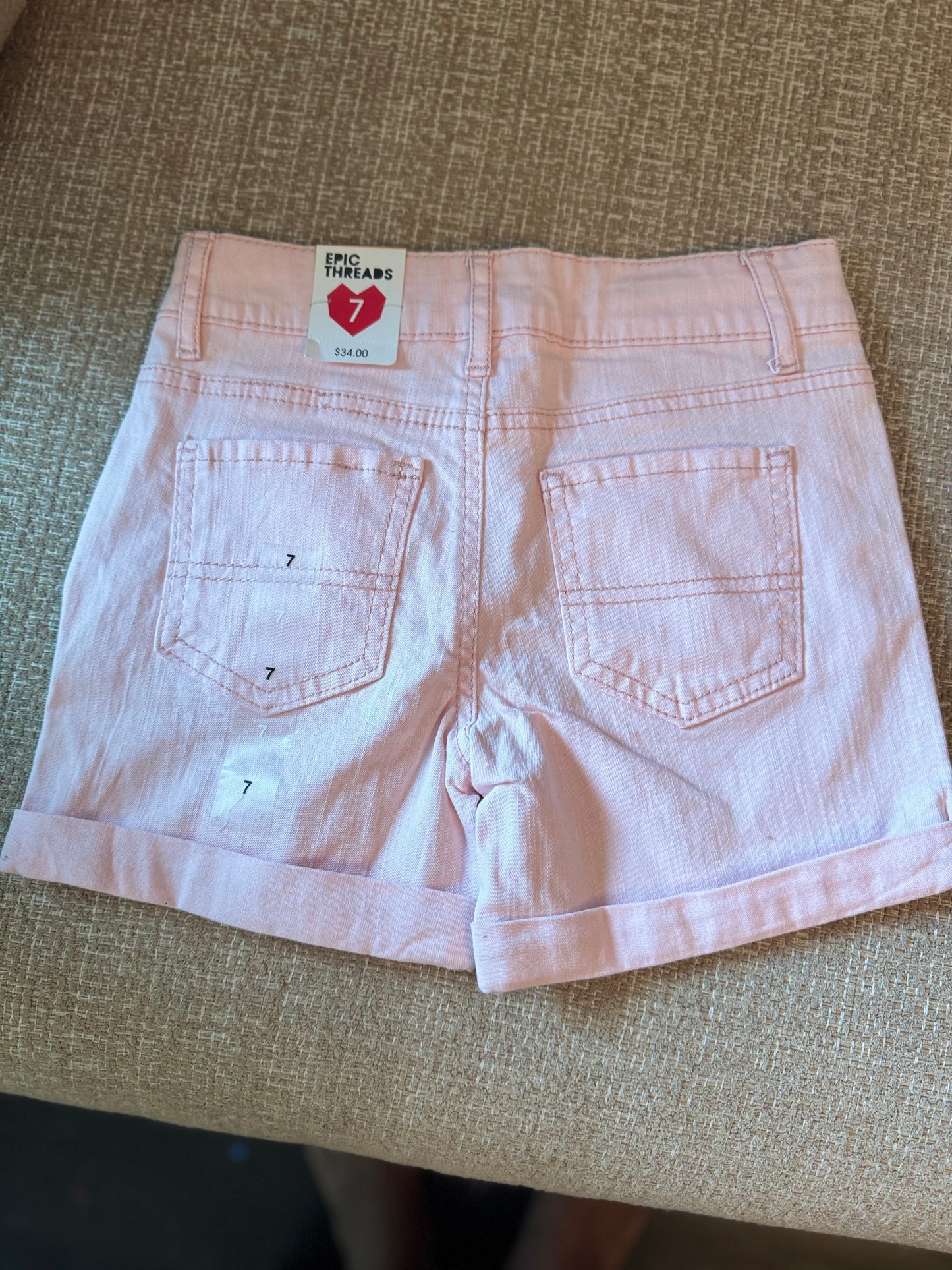 Pink Jean Shorts - BRAND NEW