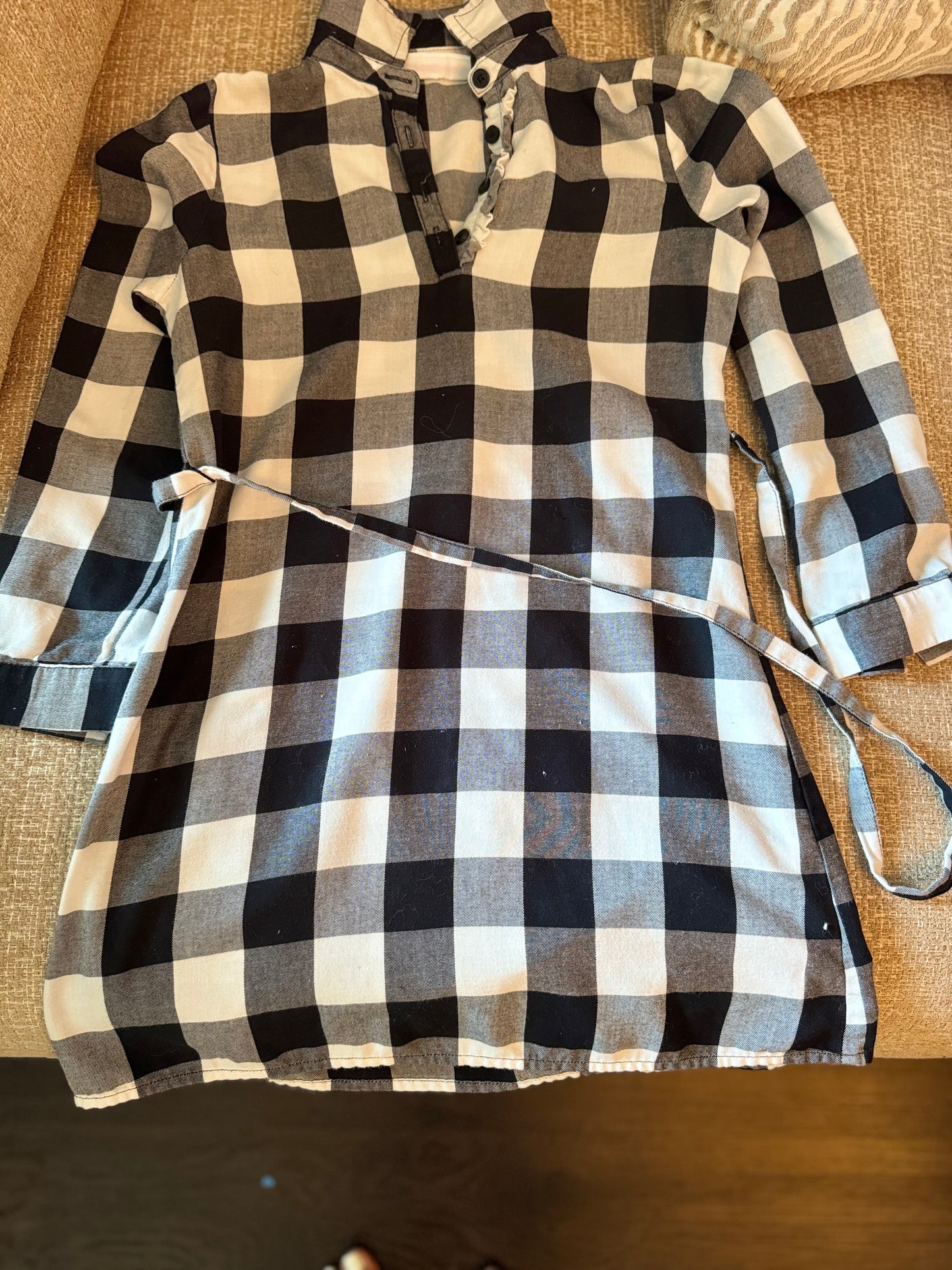 Black and White Checkered Dress Size 7-9