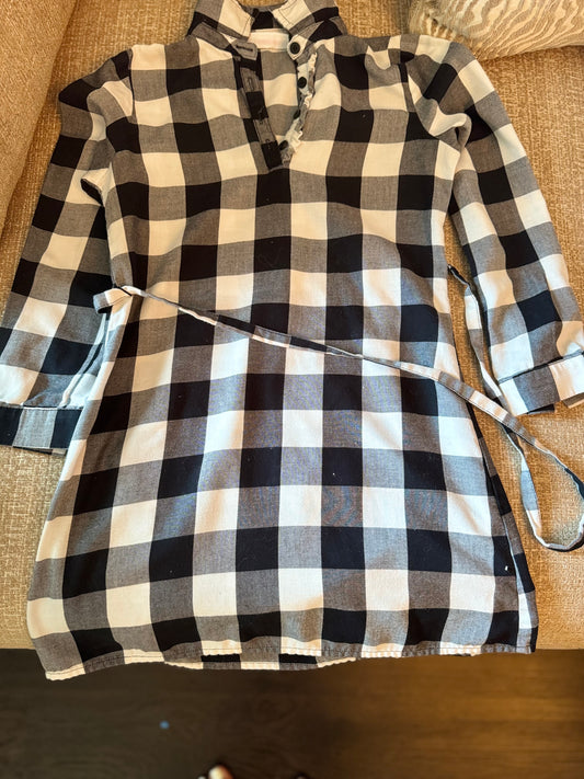Black and White Checkered Dress Size 7-9