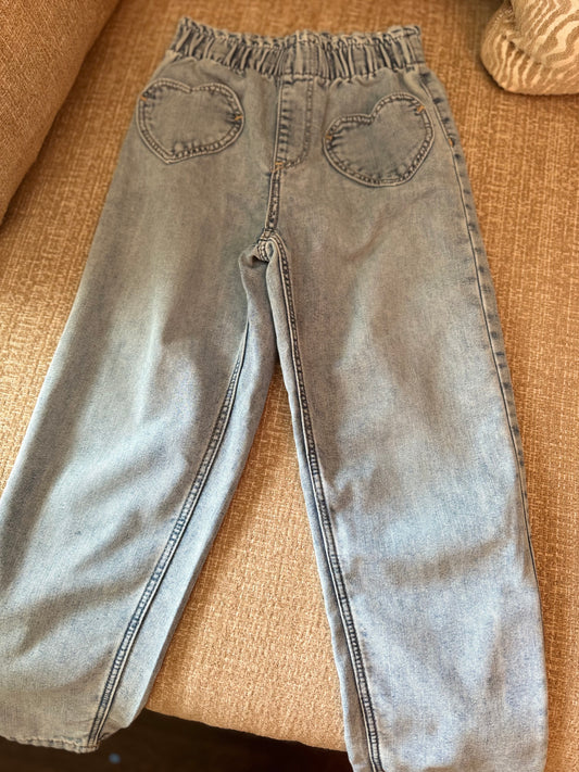 H&M Heart Jeans Size 7-8