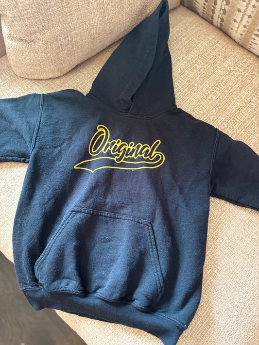 Black Original Hoodie Size 7-8