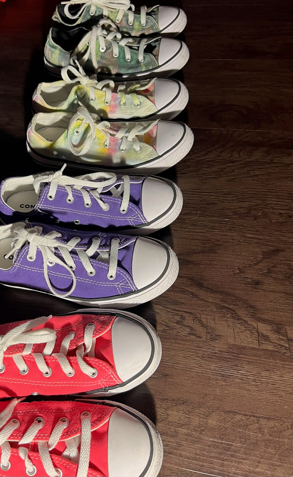 Converse AllStar - White with Red Trim - Size 5