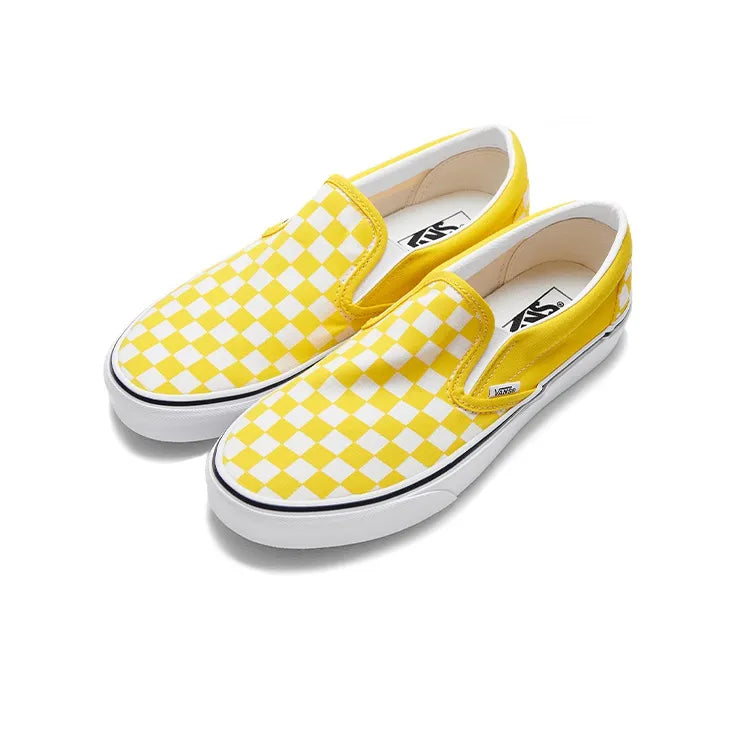 Vans Slip-On Checkerboard Cyber Yellow - Size 3